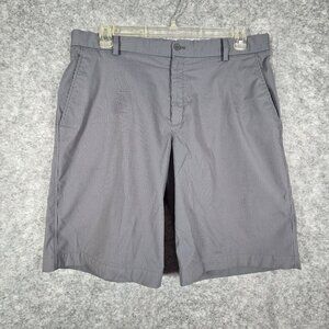 Nike Golf Shorts Bermuda Gray Stripes DRI-FIT Mens Size 36 Casual Athletic